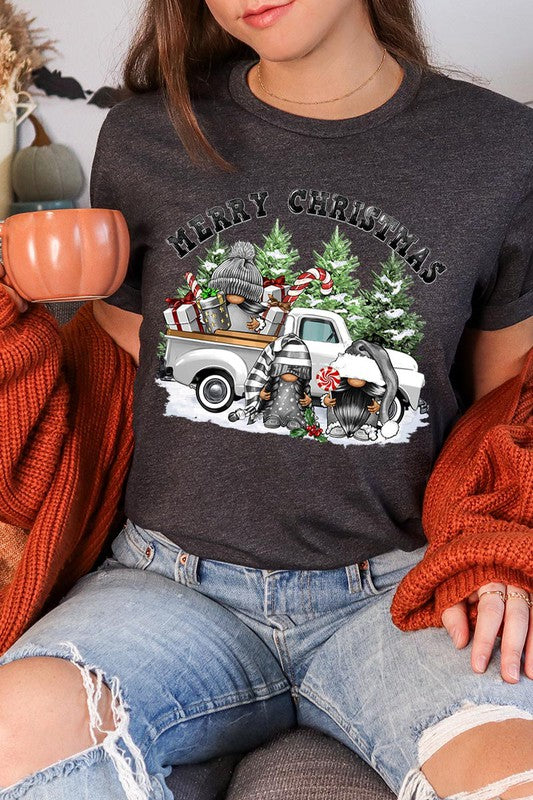 Merry Christmas Gnomes Graphic Tee