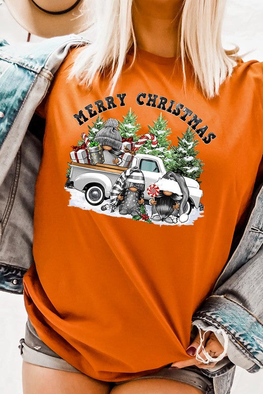Merry Christmas Gnomes Graphic Tee