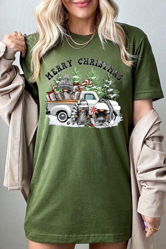 Merry Christmas Gnomes Graphic Tee