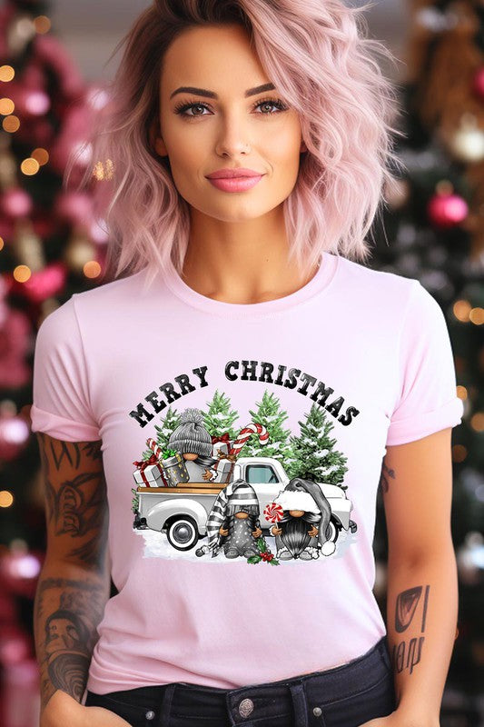 Merry Christmas Gnomes Graphic Tee