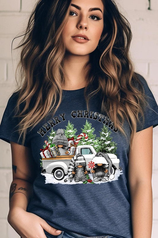 Merry Christmas Gnomes Graphic Tee