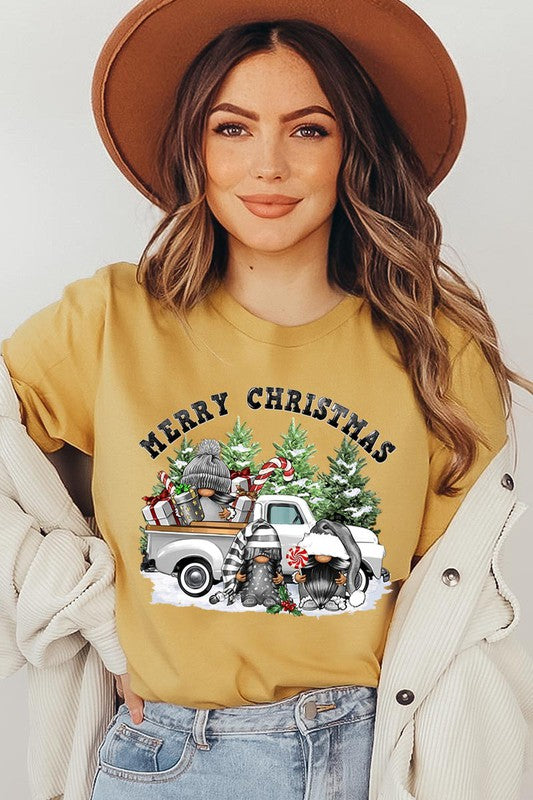 Merry Christmas Gnomes Graphic Tee