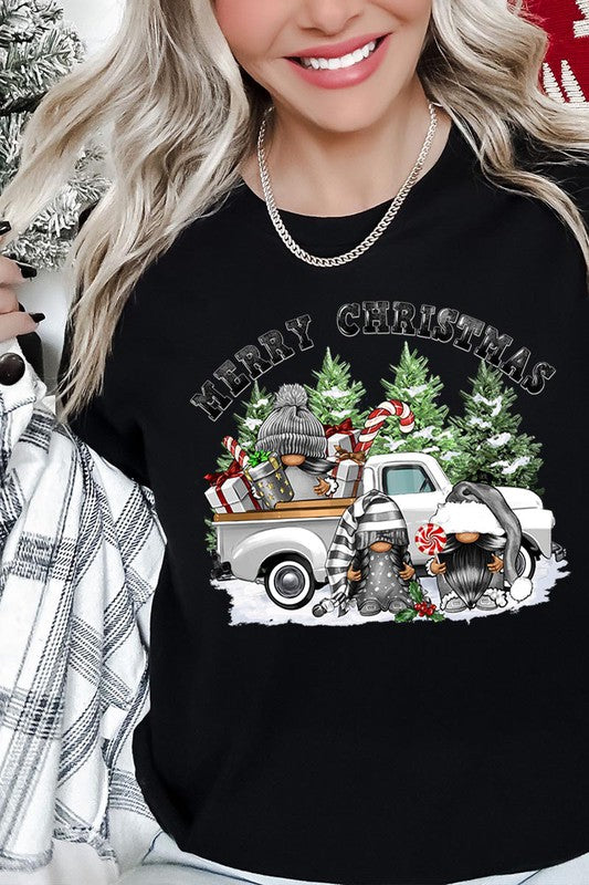Merry Christmas Gnomes Graphic Tee