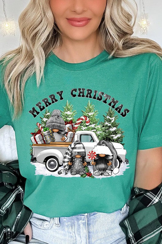 Merry Christmas Gnomes Graphic Tee