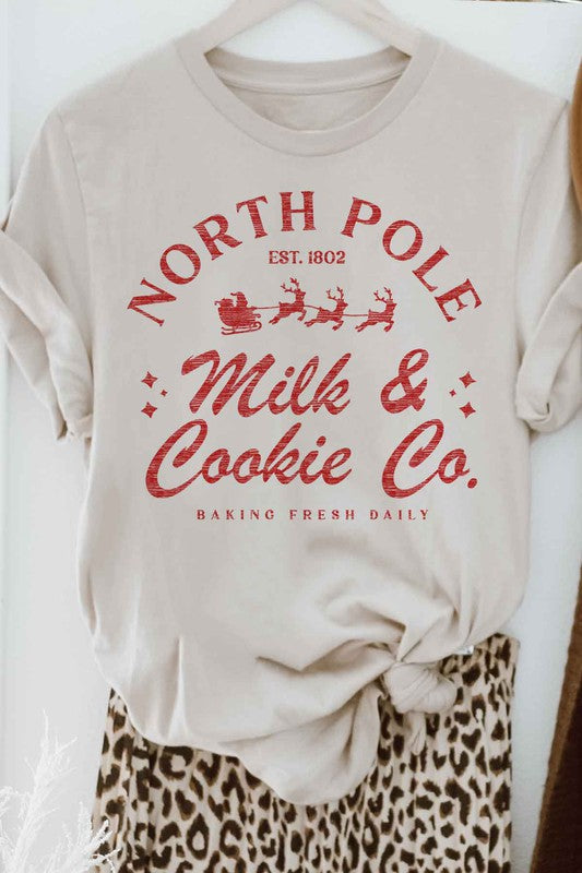 North Pole Milk & Cookie Co. Graphic Tee