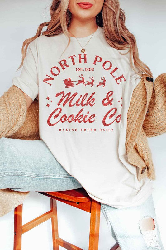 North Pole Milk & Cookie Co. Graphic Tee