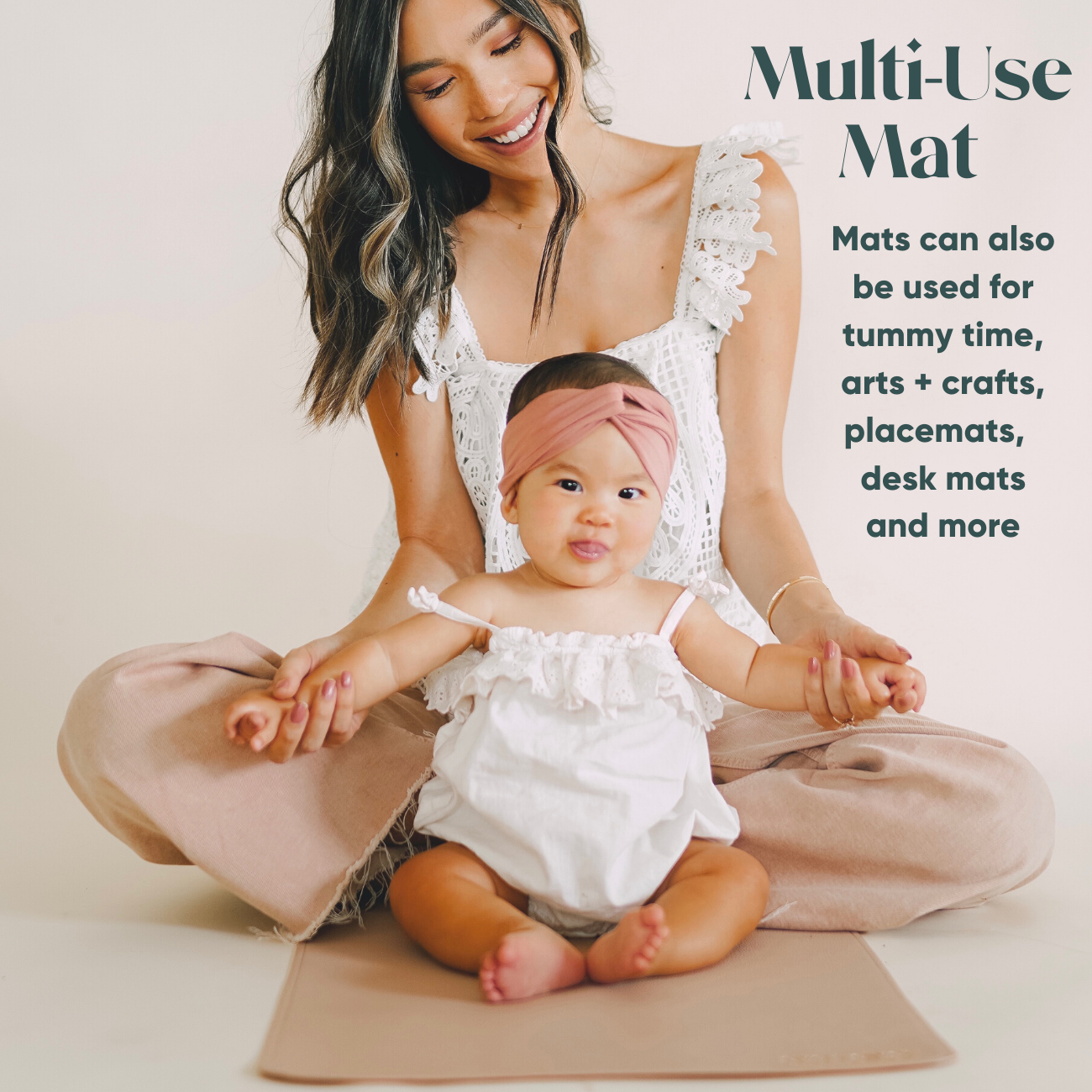 Vegan Leather Changing Mat | Tan