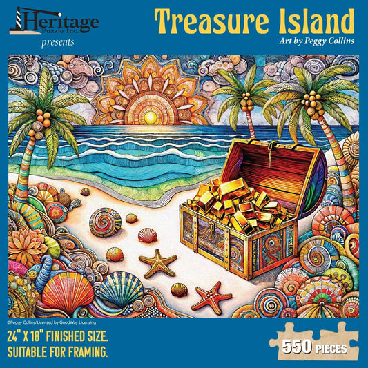 "COMING SOON" Treasure Island 550 piece puzzle