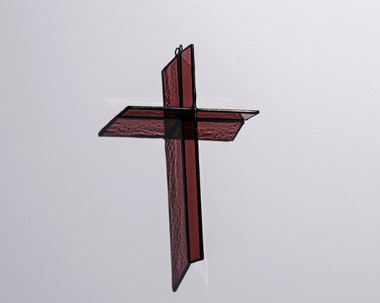 Red Mulberry Cross Suncatcher