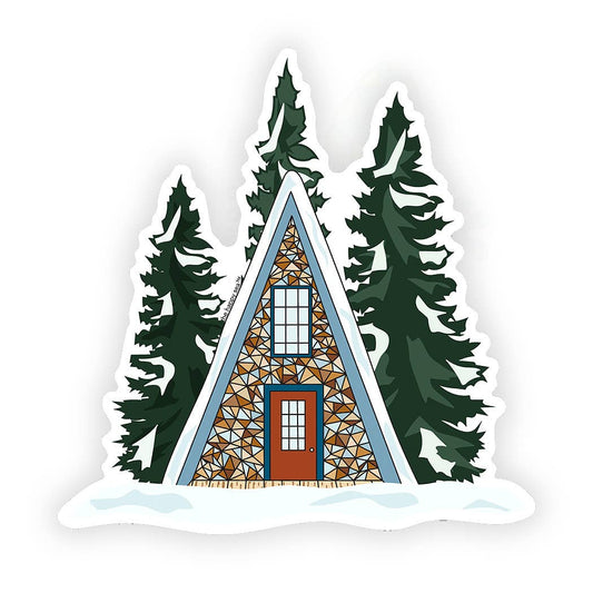 3" Cozy Cabin Sticker