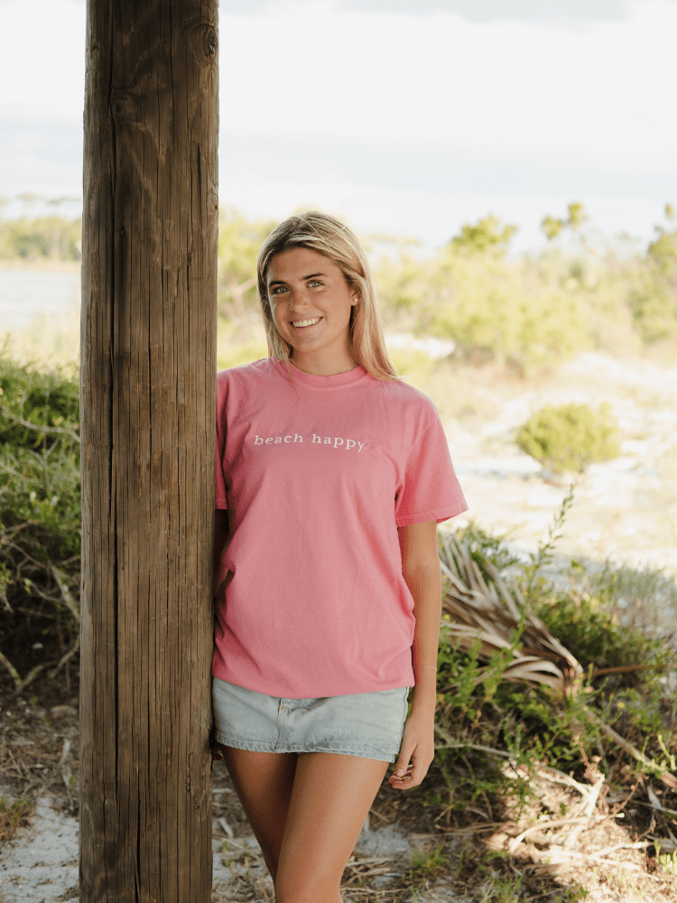 30A Beach Happy Minimalistic T-Shirt