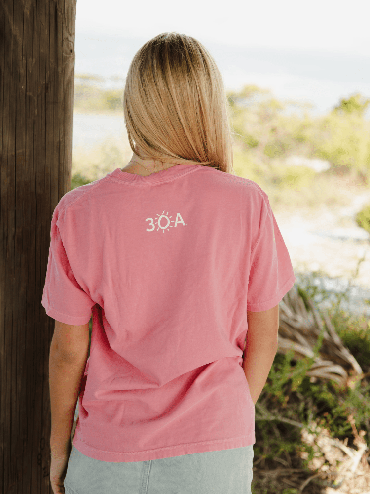 30A Beach Happy Minimalistic T-Shirt