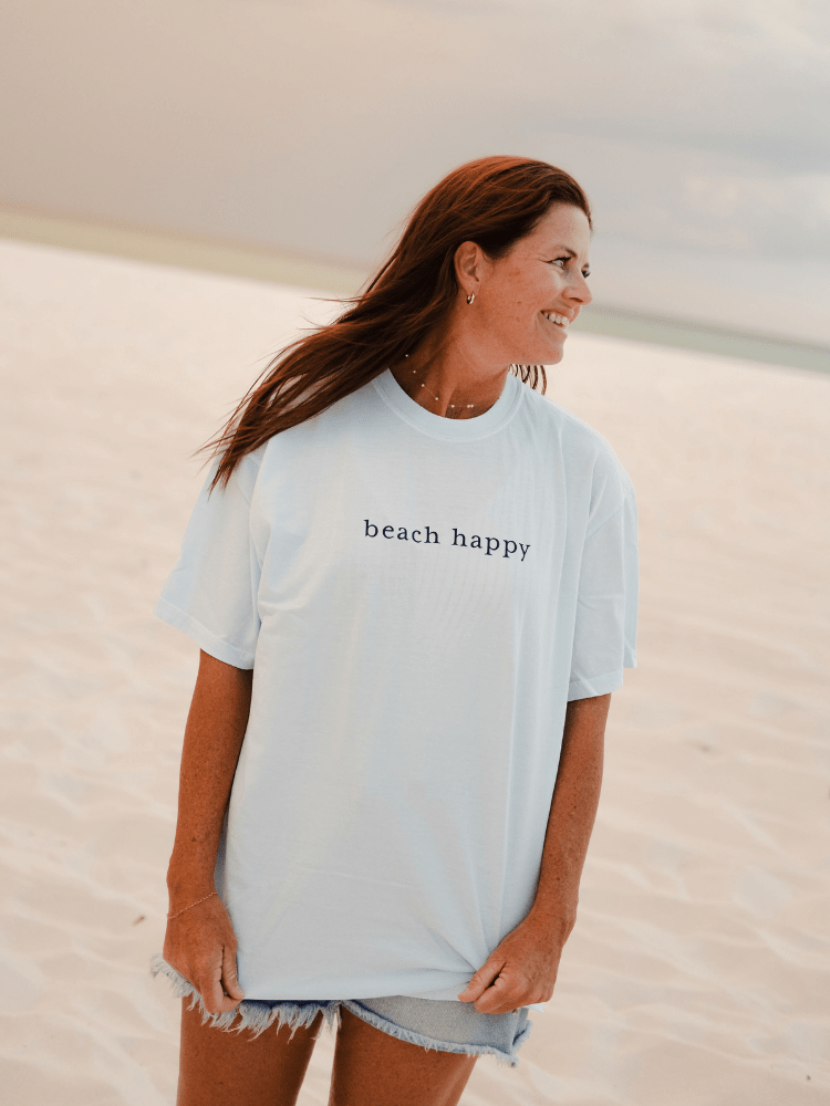 30A Beach Happy Minimalistic T-Shirt