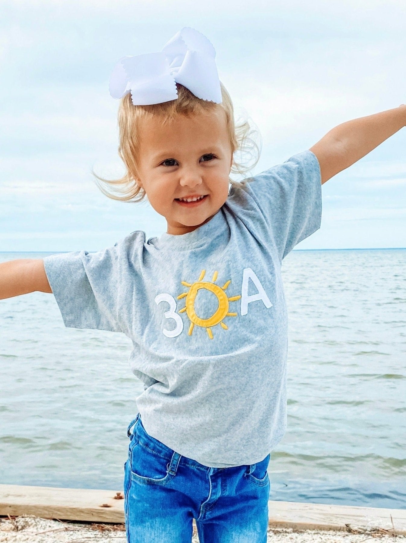 30A Block Logo Applique Youth Recycled T-Shirt