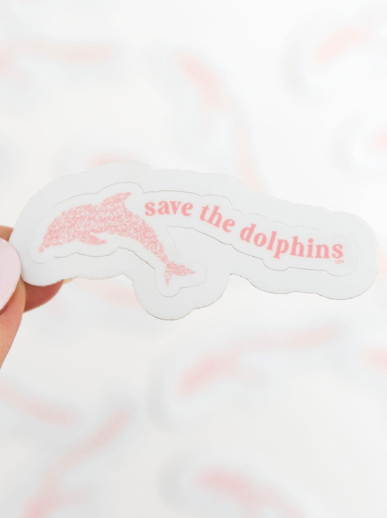 30A Save The Dolphins Wave Sticker