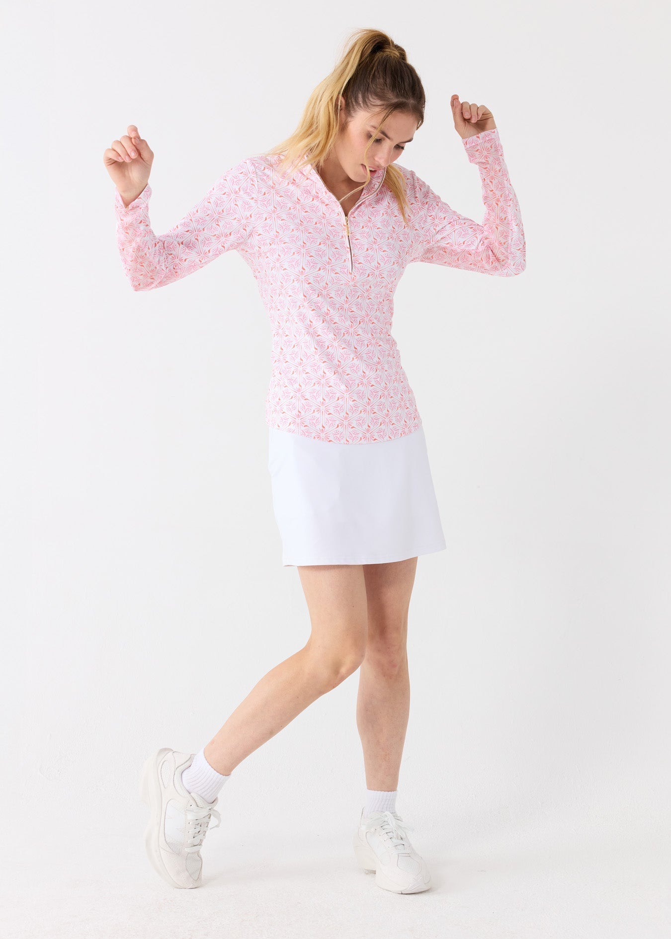 White 17" Skort