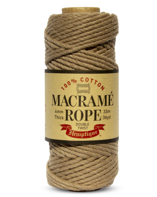Double Twist Egyptian Cotton Macramé Rope