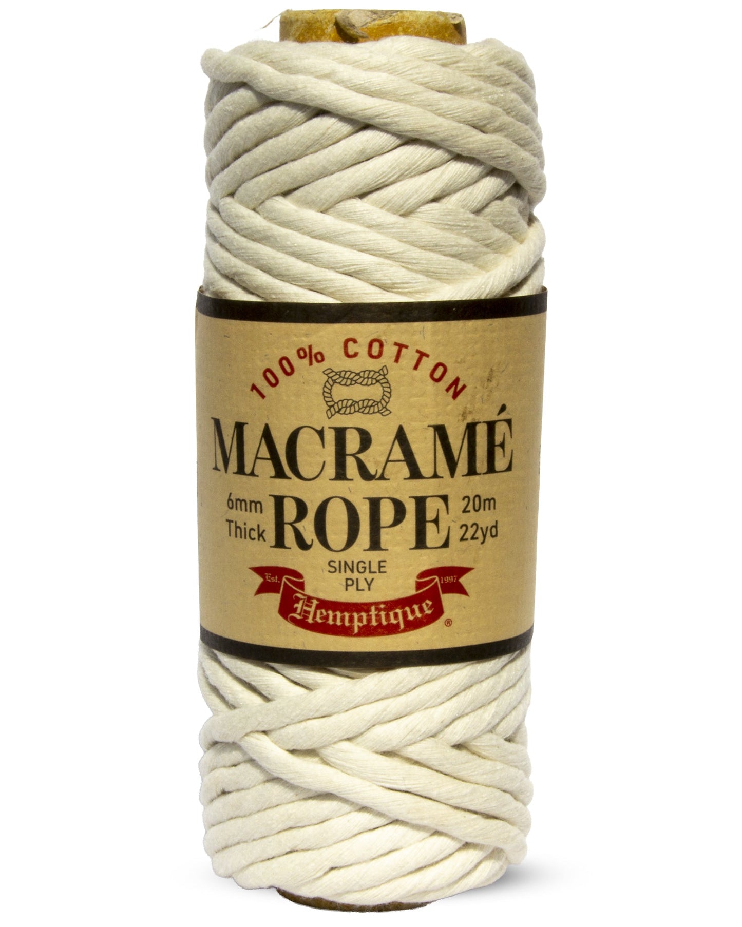 Single Ply Egyptian Cotton Macramé Rope
