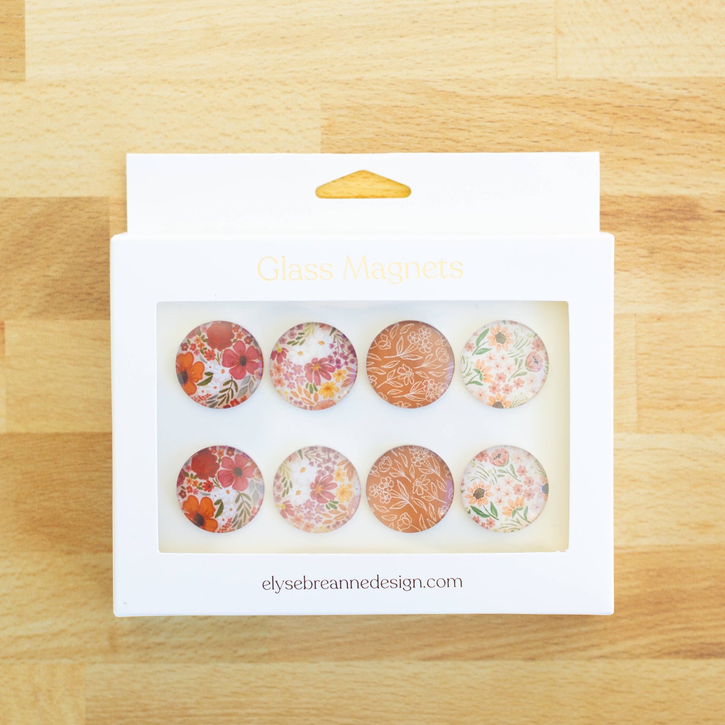 Floral Magnets (Box Set of 8)