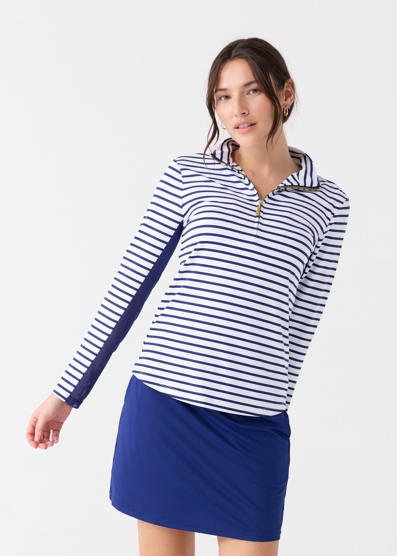 Navy 15" Skort