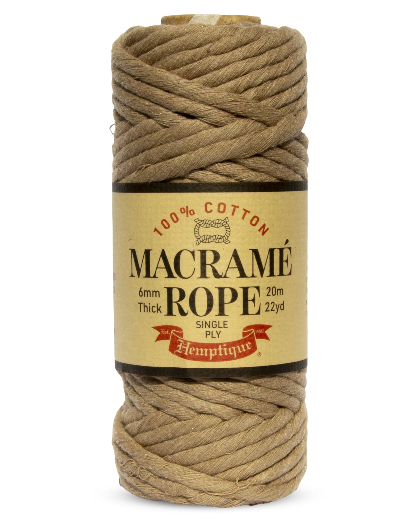 Single Ply Egyptian Cotton Macramé Rope