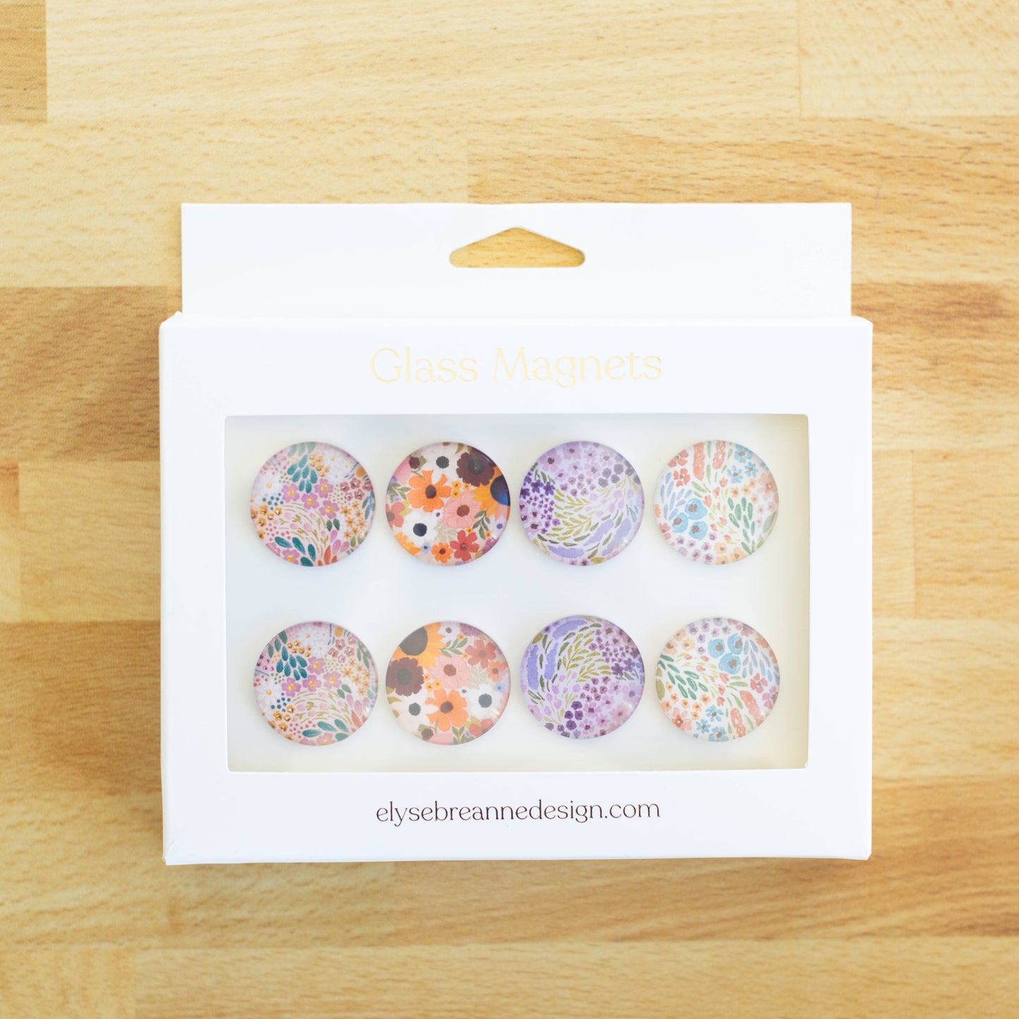 Floral Magnets (Box Set of 8)