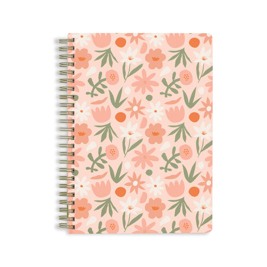 Cutout Pink Floral Mini Notebook