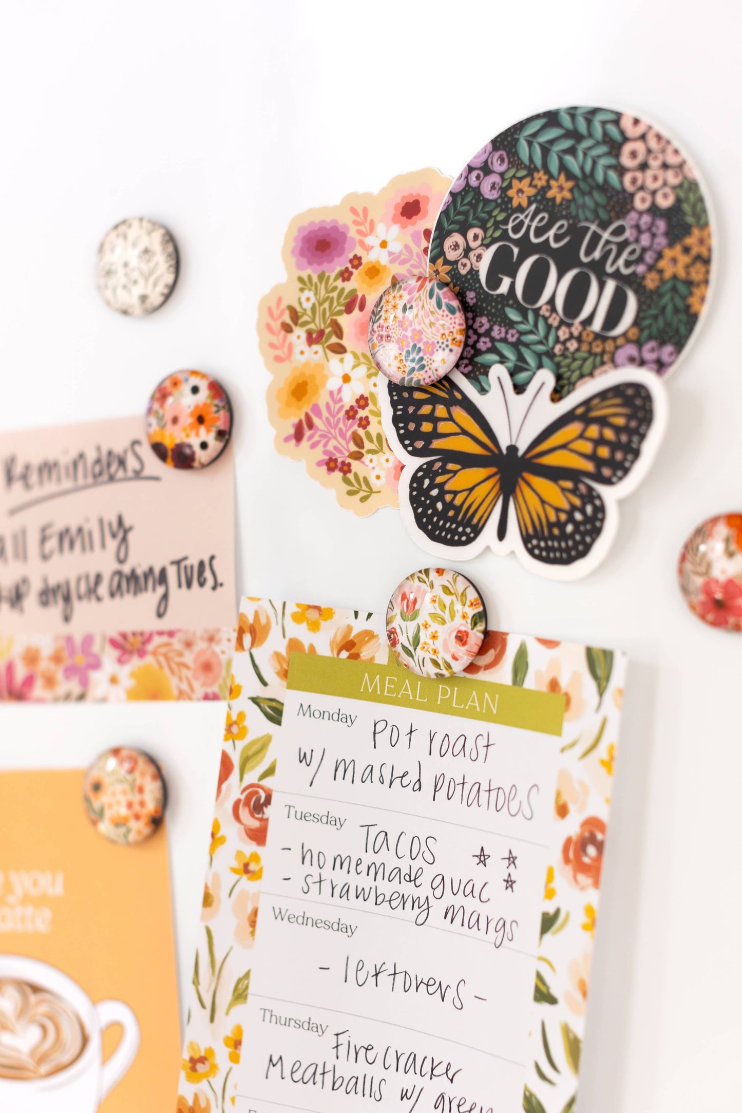 Floral Magnets (Box Set of 8)