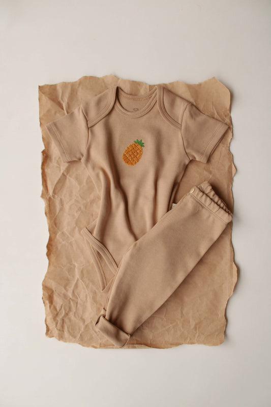Pineapple Short Sleeve-Pant Set