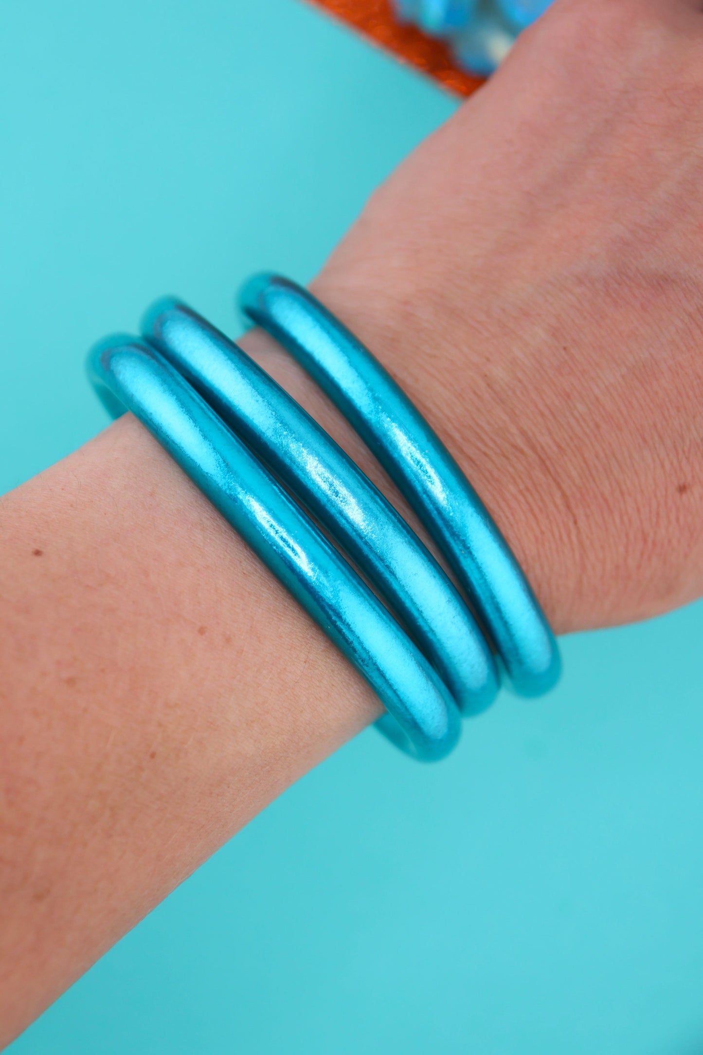 Aqua Luxe Thai Buddhist Temple Bracelets, Mantra Bangle, Kumlai