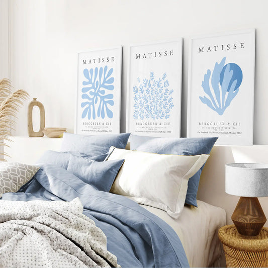 Light Blue Henri Matisse Exhibition Art Set