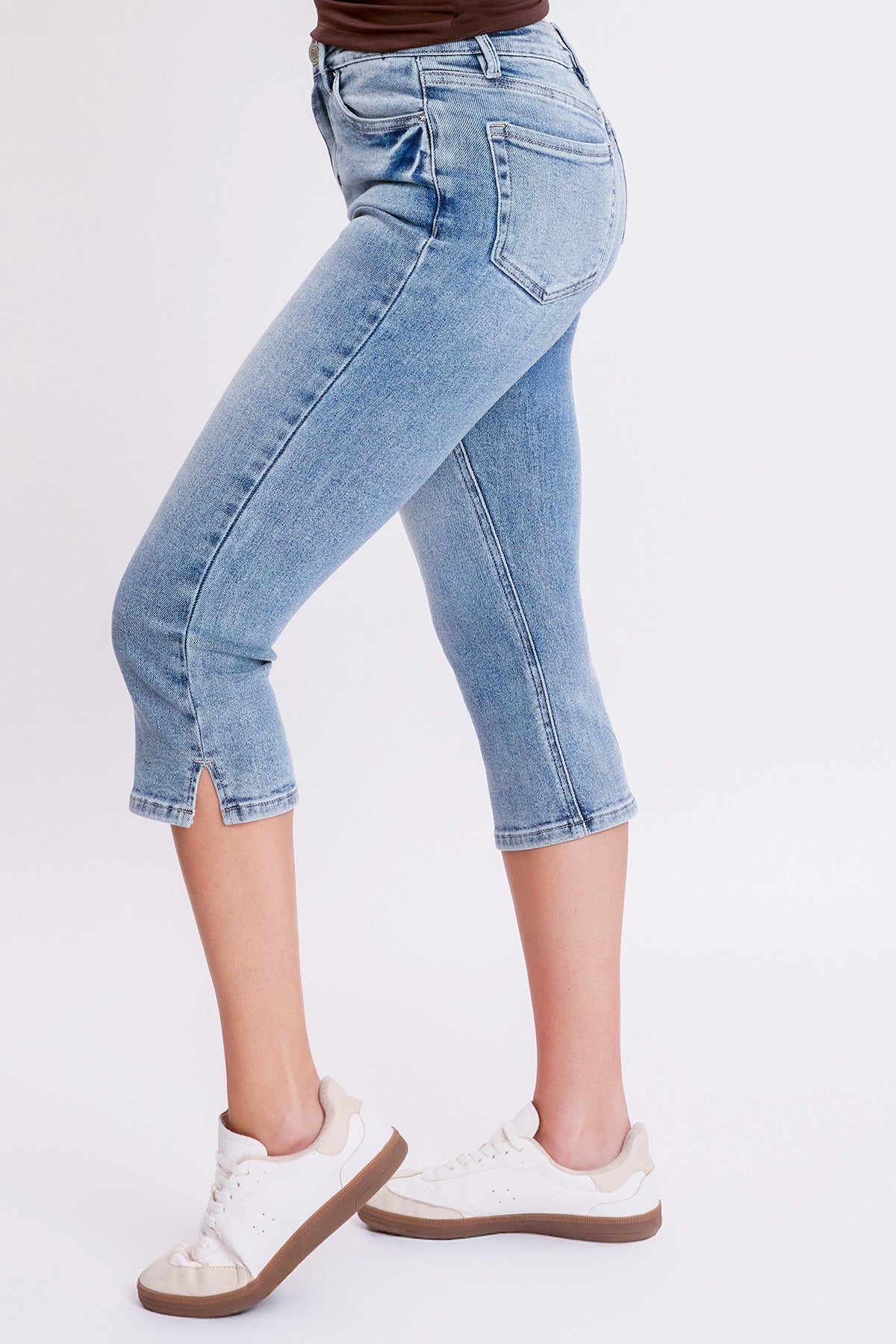 Women's Luxe High Rise Capri with Side Slit