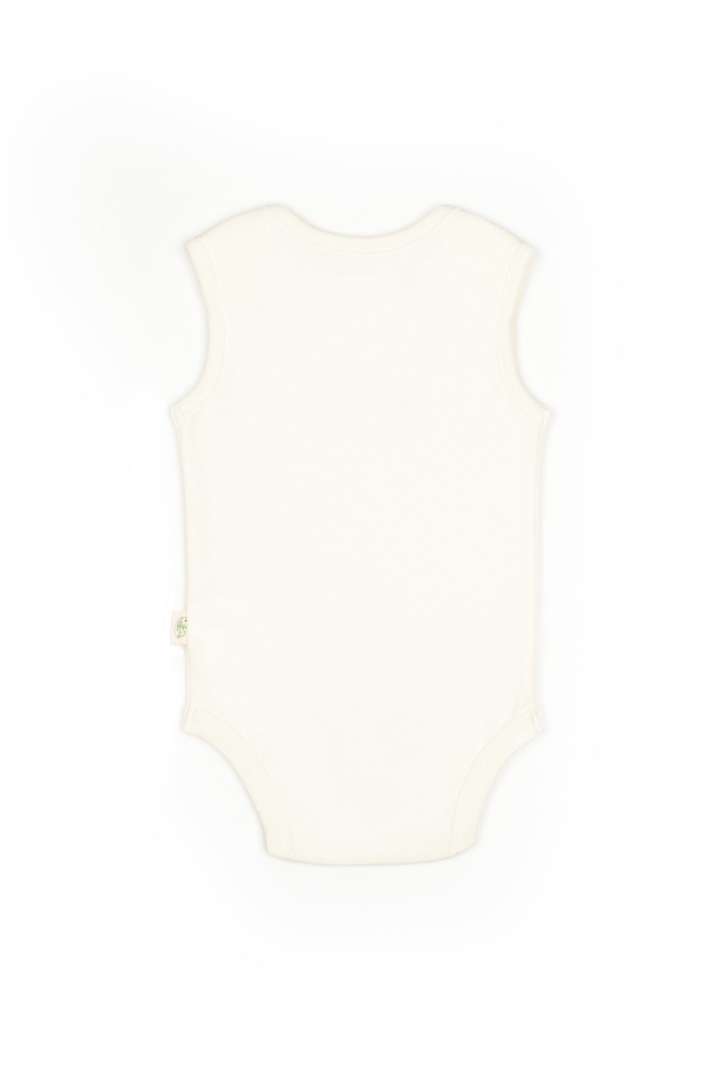 Ecru Bunny Sleeveless Organic Bodysuit