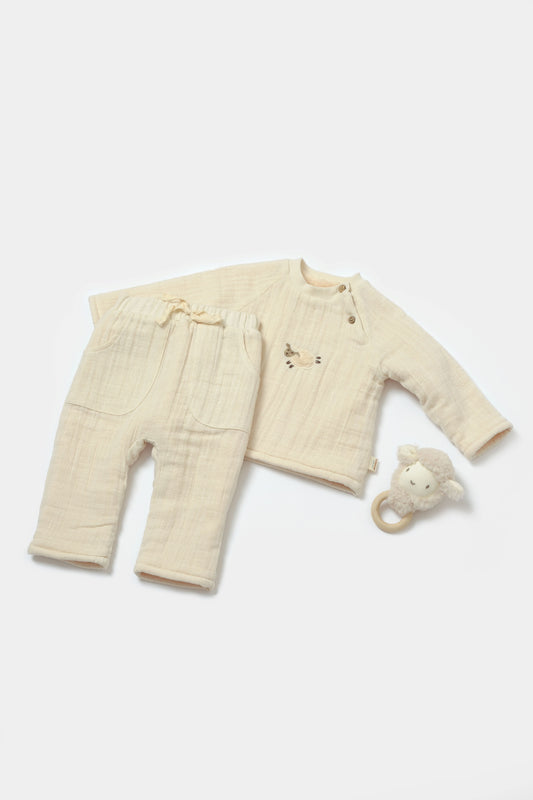 Little Lamb Muslin 2-Piece Set