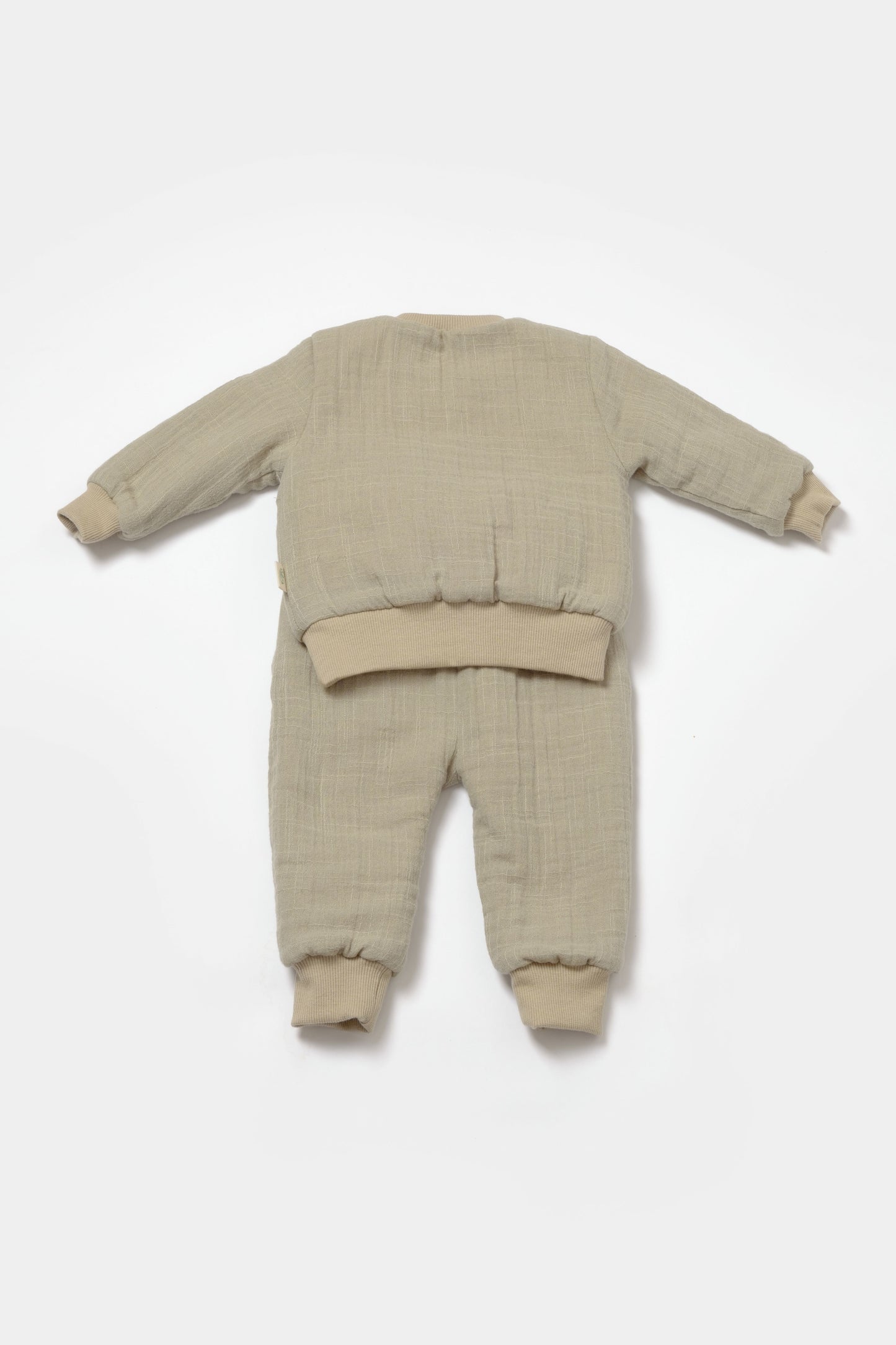 Muslin Green Sherpa 2 Piece Set