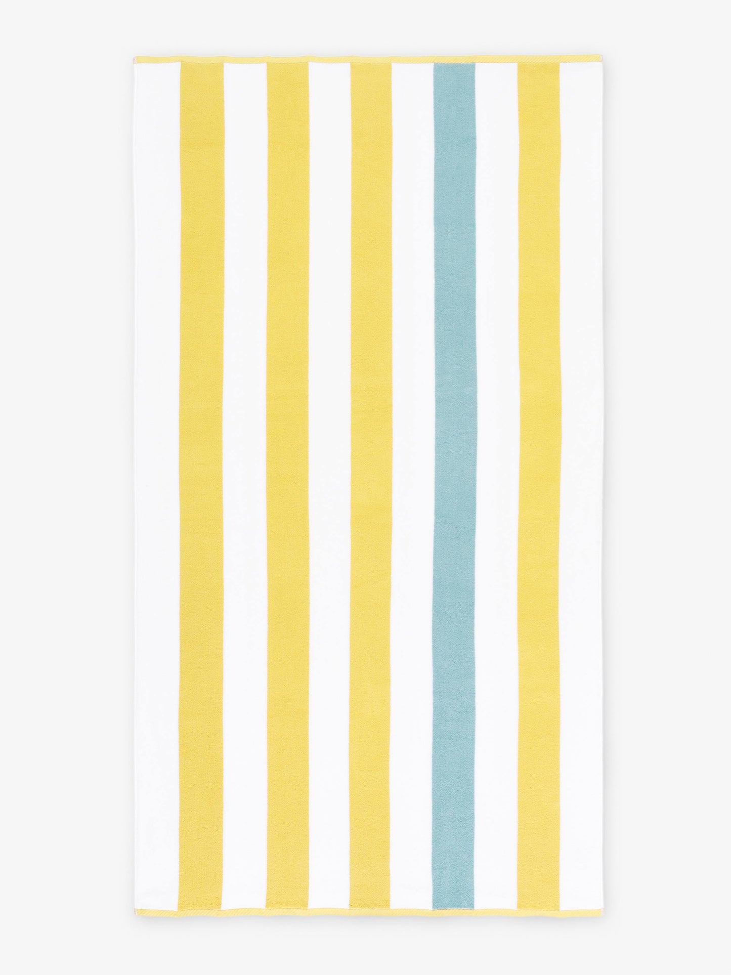 Yellow Sea Glass Cabana Beach Towel