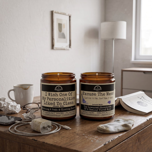Malicious Women Co. I Wish One Of My Personalities Liked To Clean 9 oz Funny Soy Candle | Gift for Her & Him, Luxury Home Fragrance Candle