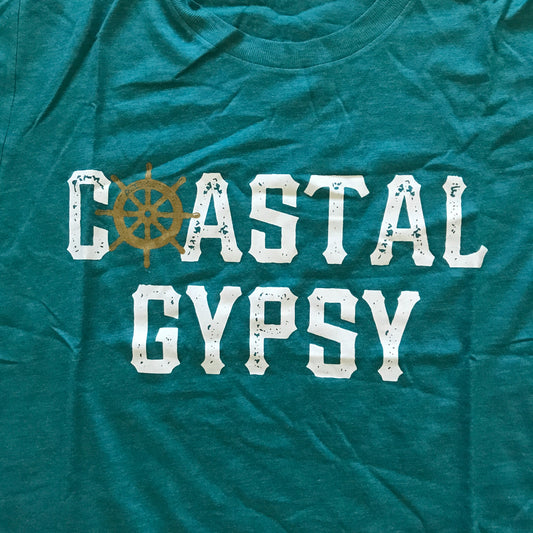 "Coastal Gypsy" Teal Tee (S)