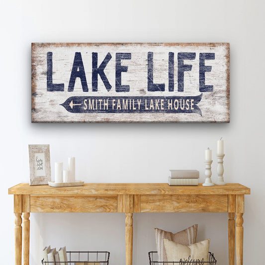 Personalized Lake Life Customizable Sign