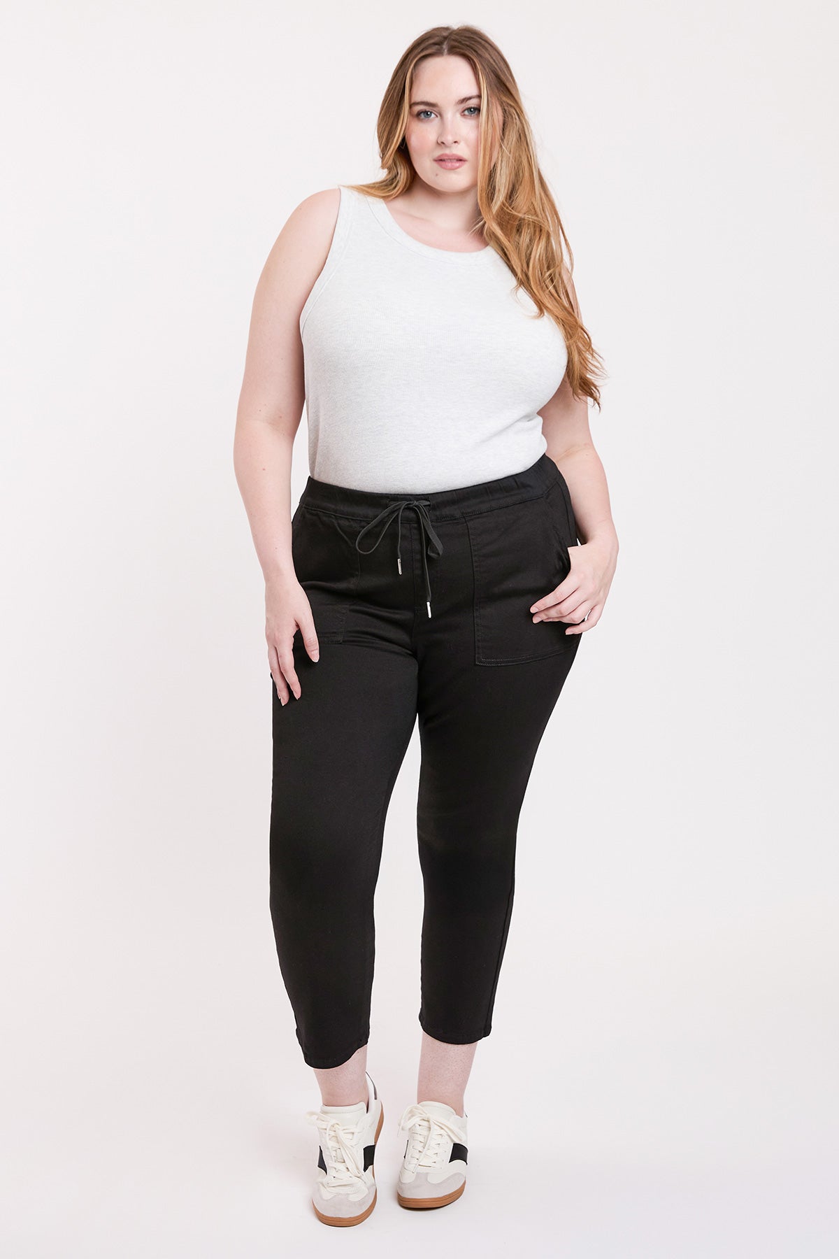 Women's Plus High Rise Pull On Straight Leg Jogger