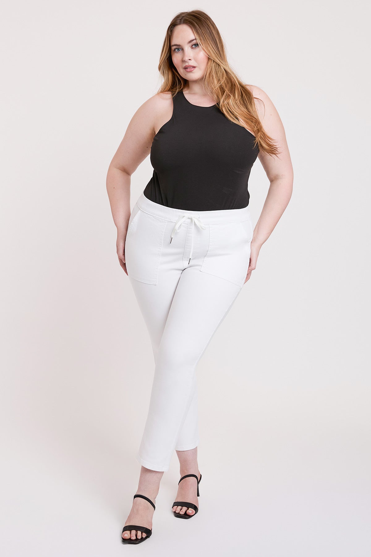 Women's Plus High Rise Pull On Straight Leg Jogger