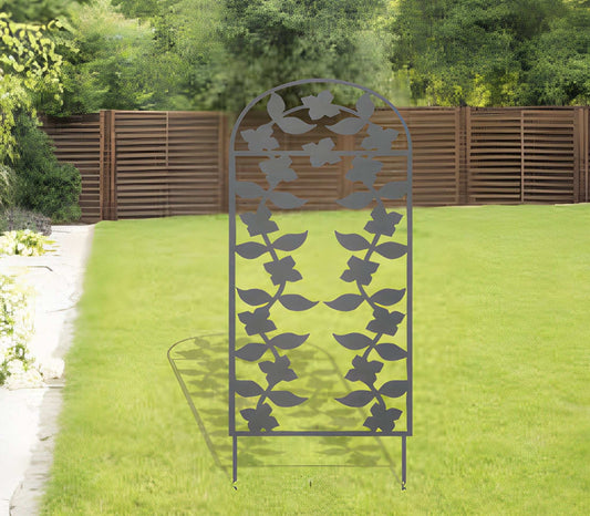 Flowers Metal Trellis