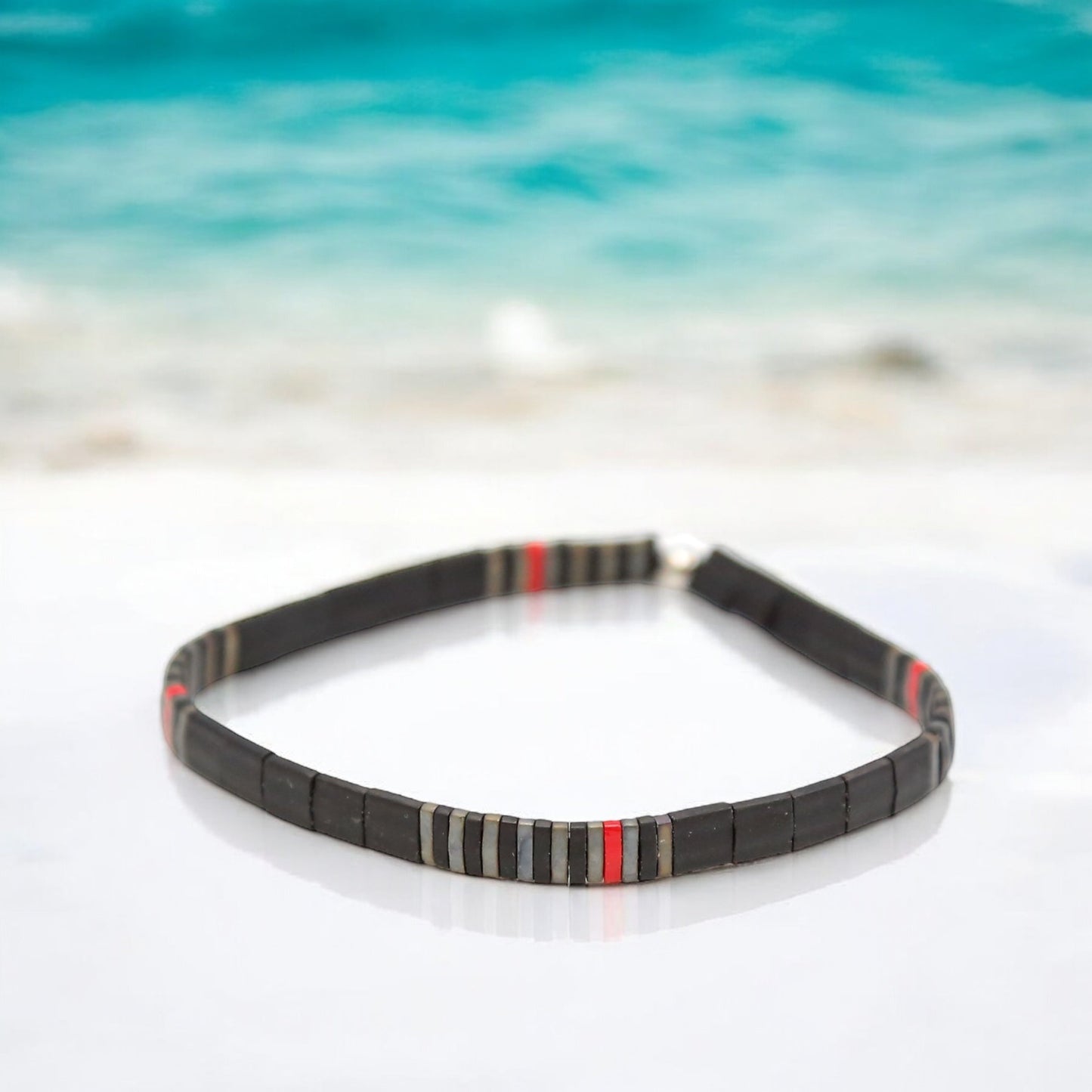 FIREFIGHTER BLACK - Tila Bead Bracelet | Single