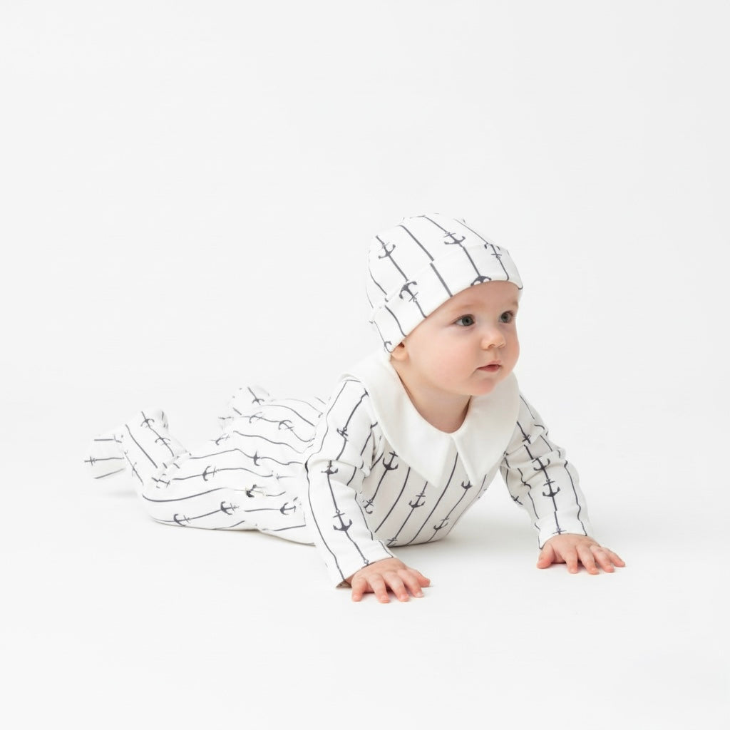 Nautical Anchor Romper Set