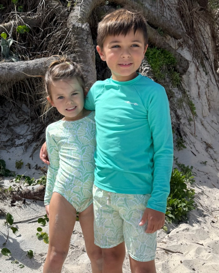Bloomin' Petals Girls Long Sleeve with Keyhole
