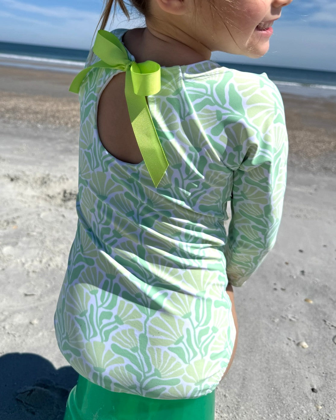 Bloomin' Petals Girls Long Sleeve with Keyhole