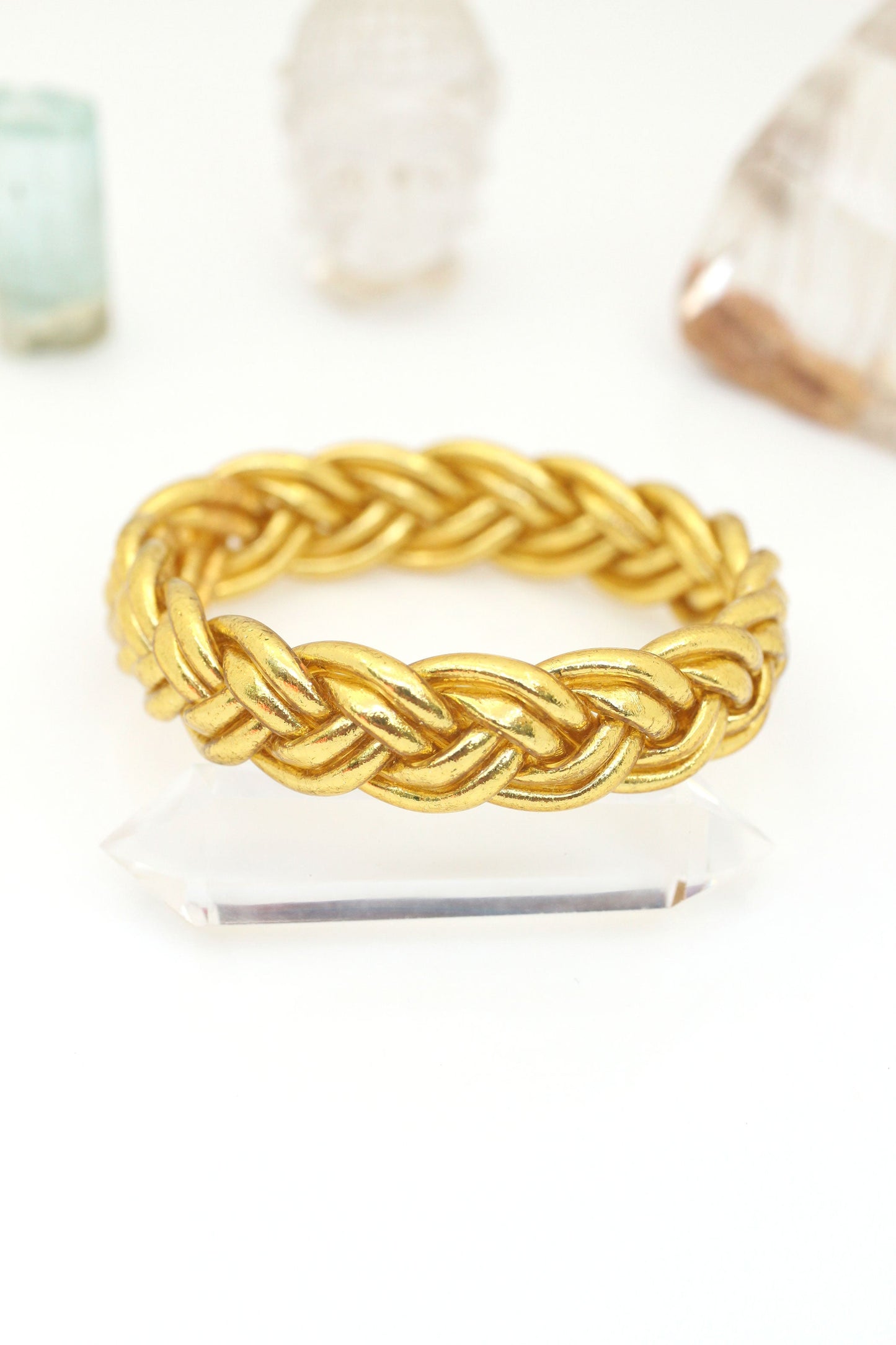 Braided Thai Buddhist Temple Bracelets, Rainbow or Gold, Mantra Bangle, Sizes Available