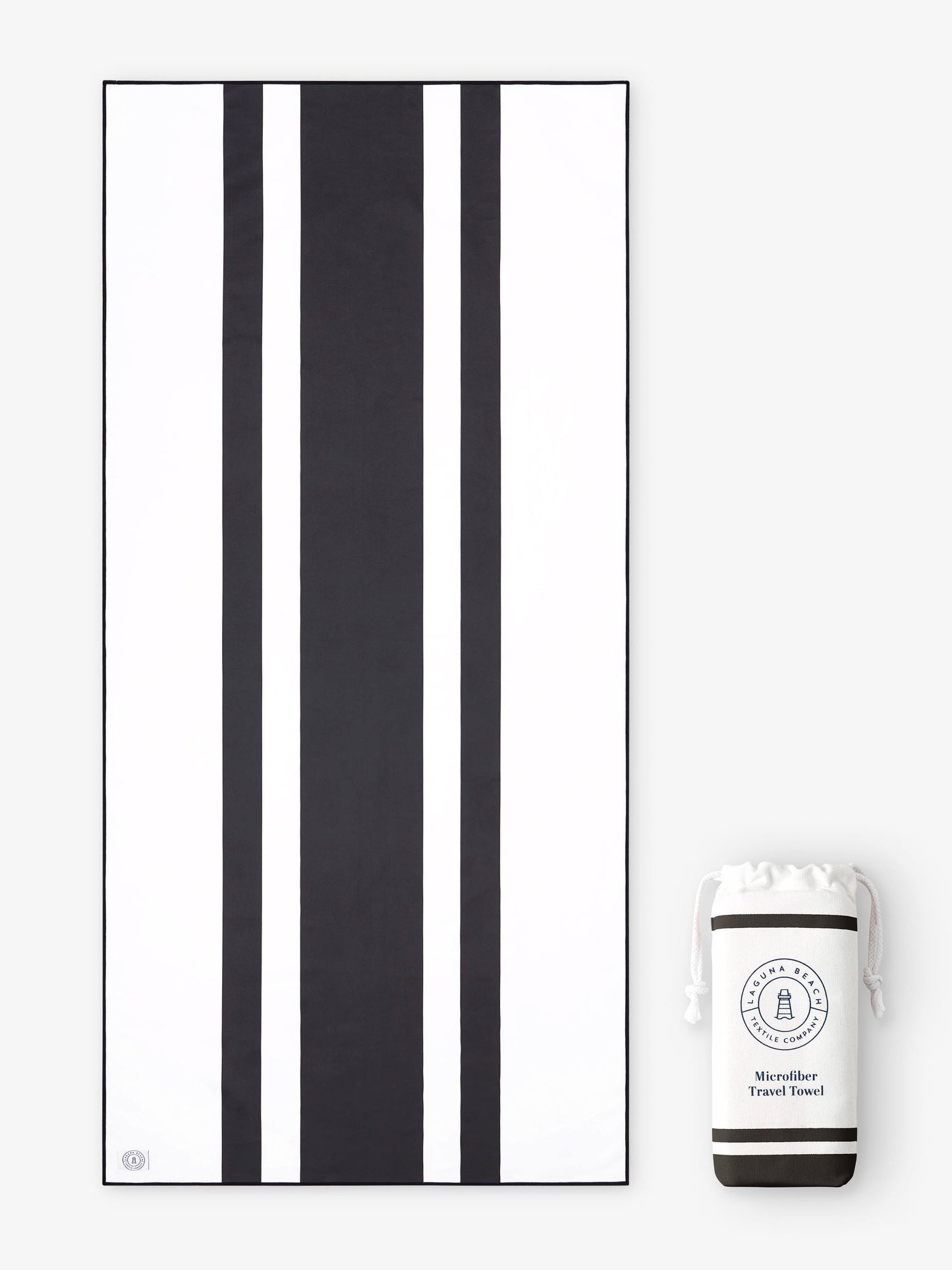 Noir Microfiber Beach Towel