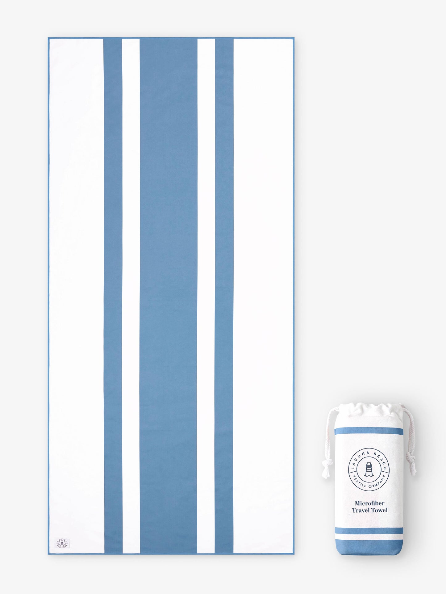 Laguna Blue Microfiber Beach Towel