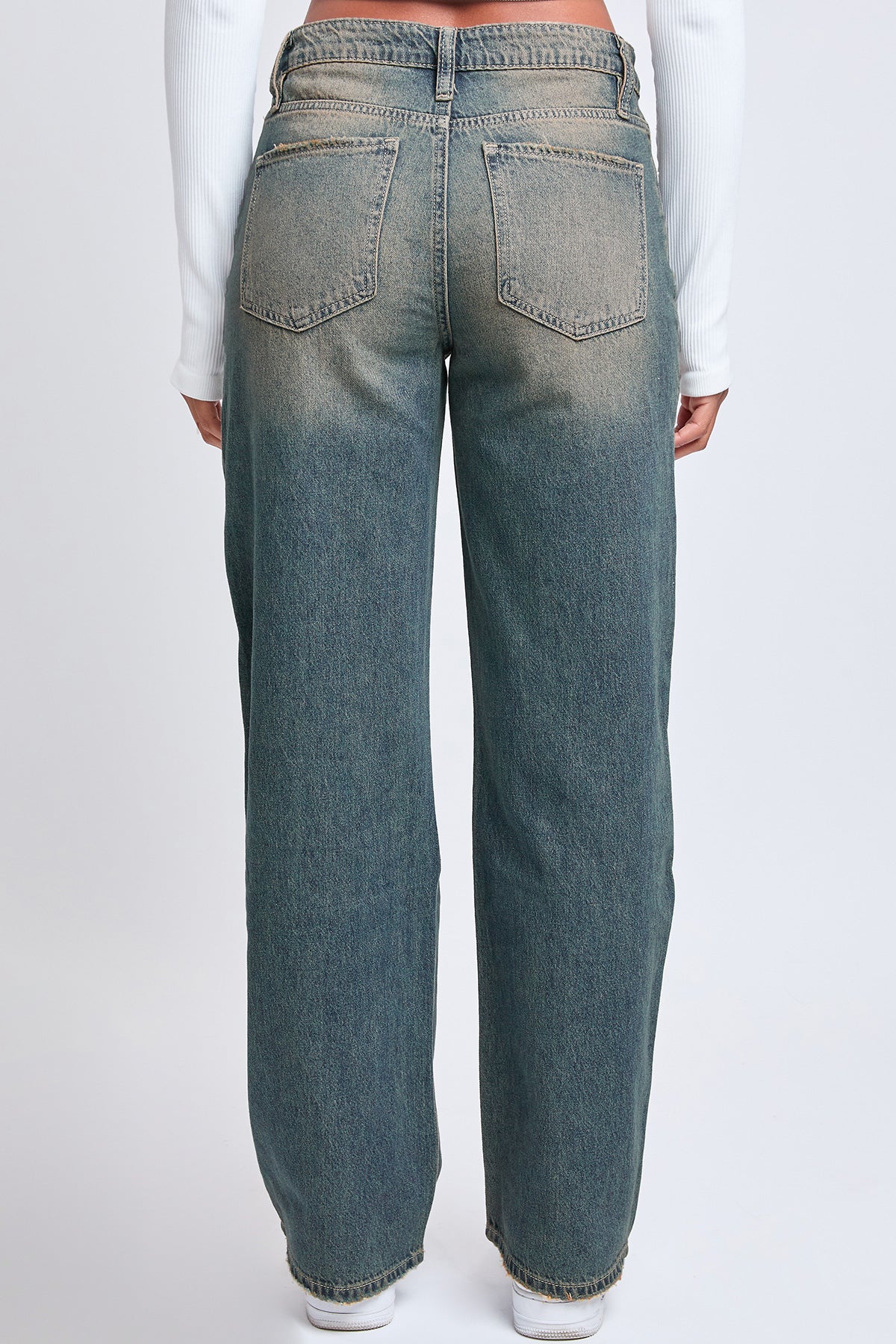 Women's Relaxed Wide Leg Rigid Denim Jeans